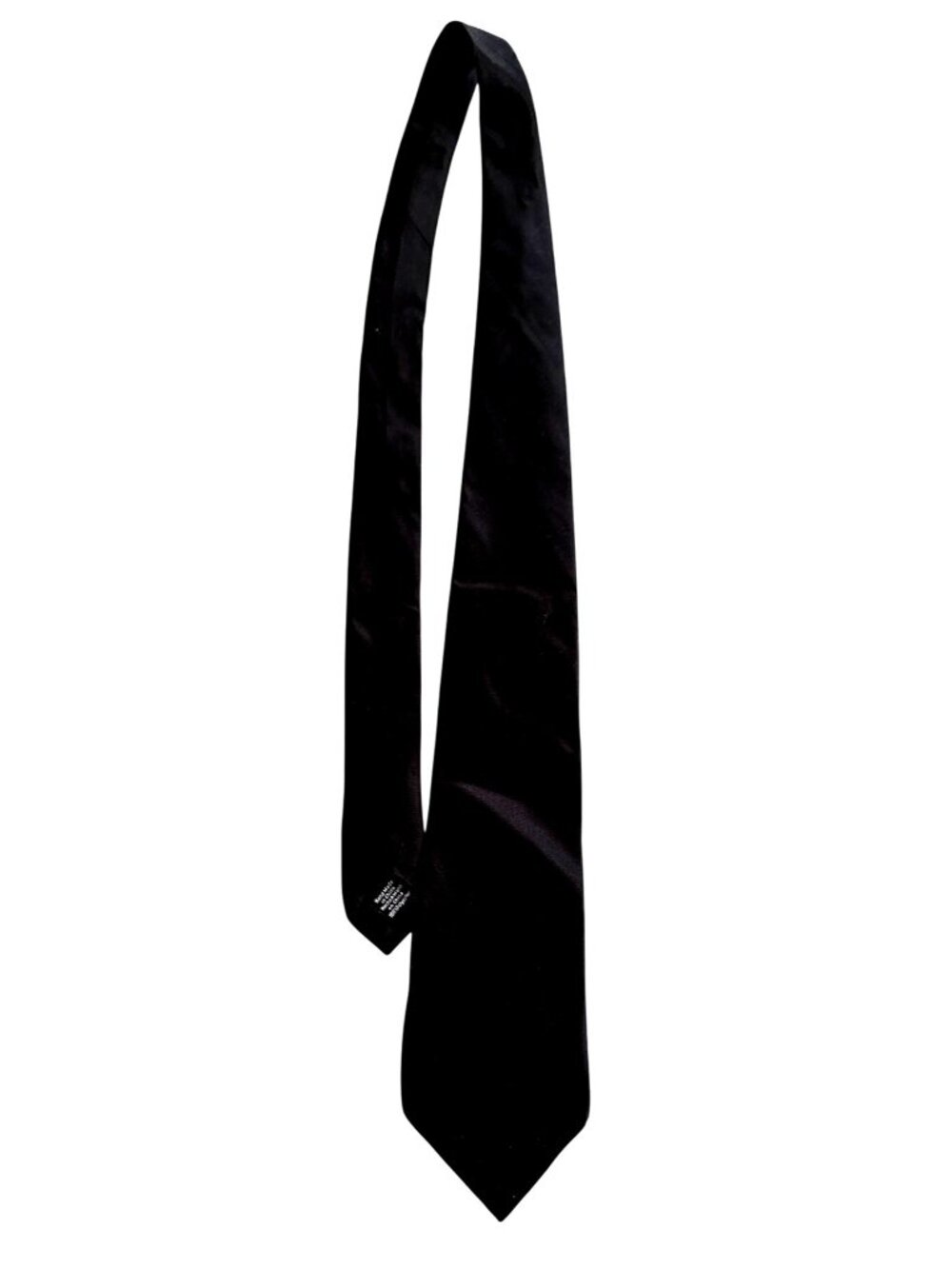 Dockers Mens Black Stain-Resistant Tie Handmade In China 100% Polyester